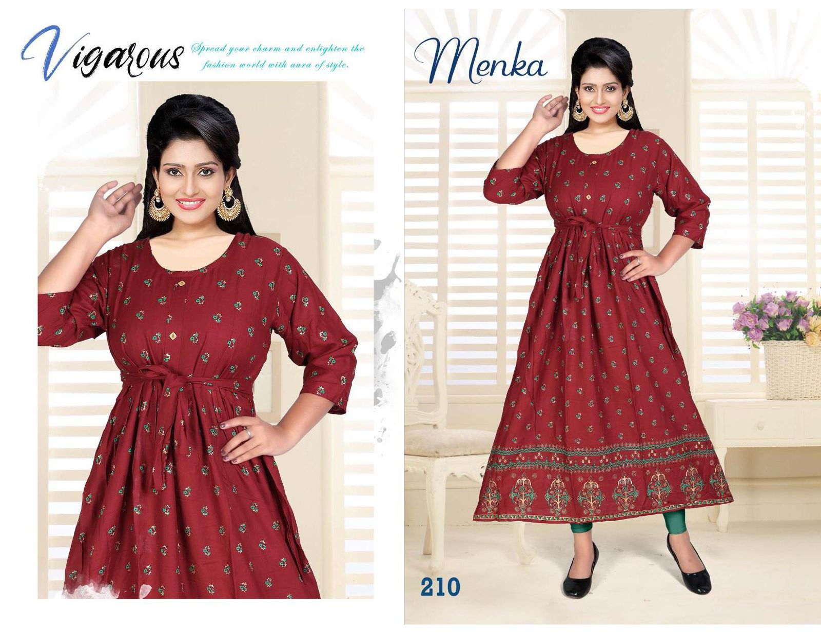 Beauty Menka 2 Wholesale Fancy Kurti Ethnic Wear Collection